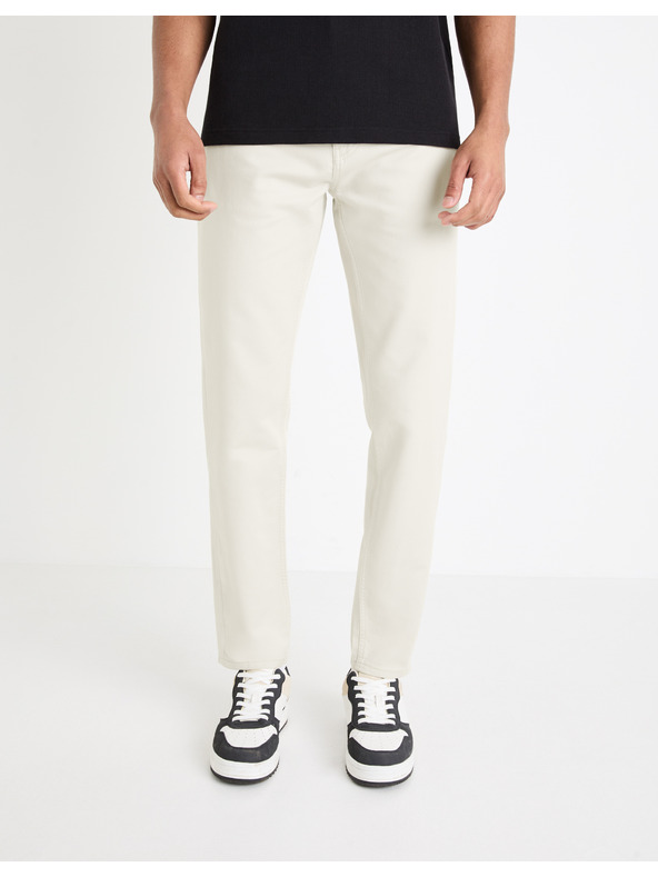 Celio Celio Gofive krem ​​muške hlače