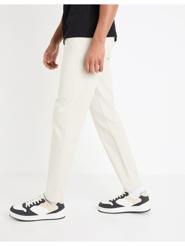Celio Celio Gofive krem ​​muške hlače