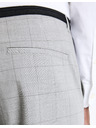 Celio Svijetlo sive muške chino hlače na kockice Celio Gocarreau