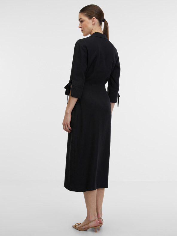 Orsay Crna ženska preklopna haljina ORSAY