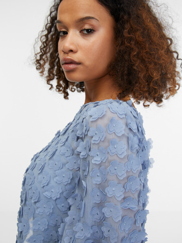 Orsay Svjetloplava ženska bluza cvjetnog uzorka ORSAY