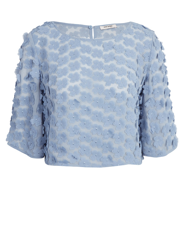 Orsay Svjetloplava ženska bluza cvjetnog uzorka ORSAY