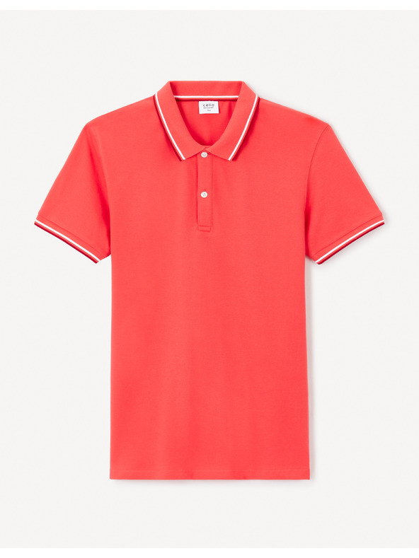 Celio Crvena muška polo majica Celio Decolrayeb