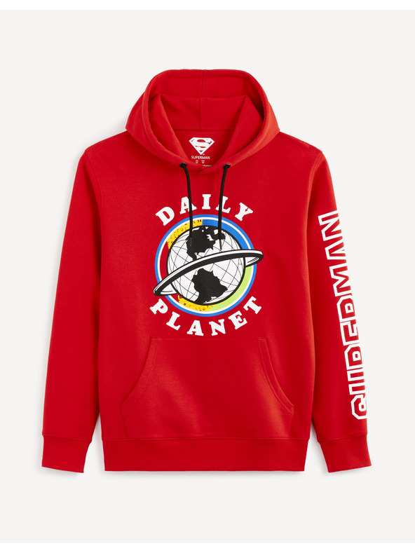 Celio Crvena muška majica s printom Celio Lvemansw