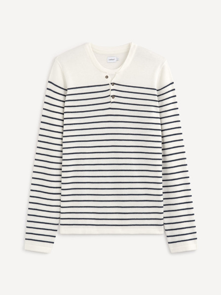 Celio Plavo-bijeli muški Celio prugasti pulover