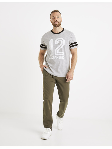 Celio Svijetlo siva muška majica s Celio printom