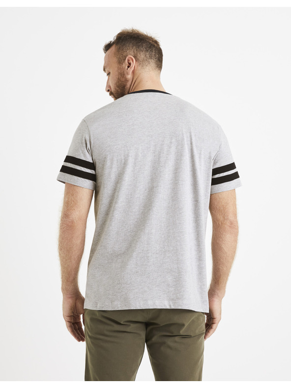 Celio Svijetlo siva muška majica s Celio printom