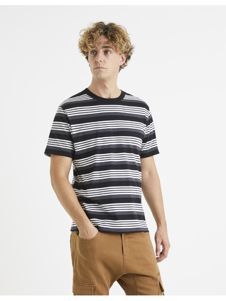 Celio Osnovna majica na crne pruge Celio Veband