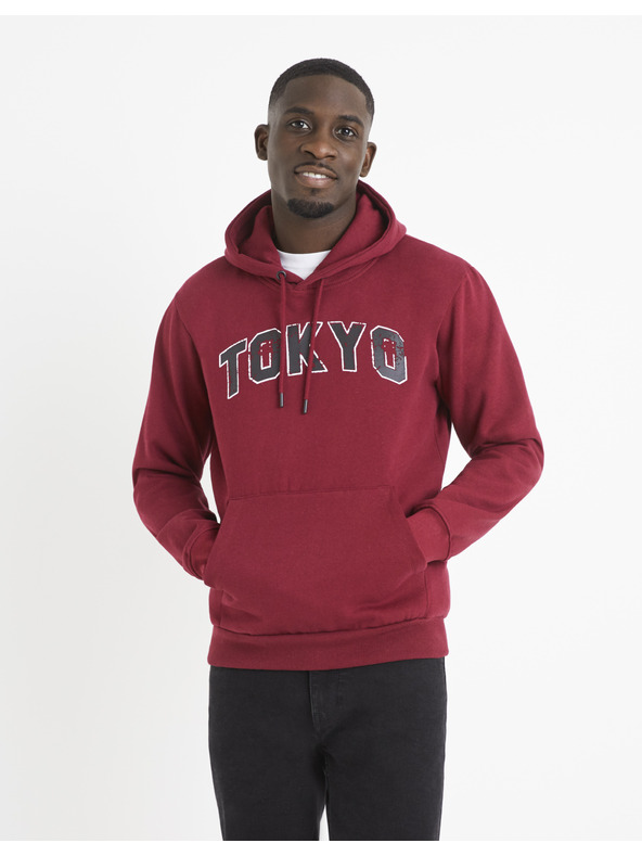 Celio Celio Vetokyo trenirka s kapuljačom od vina