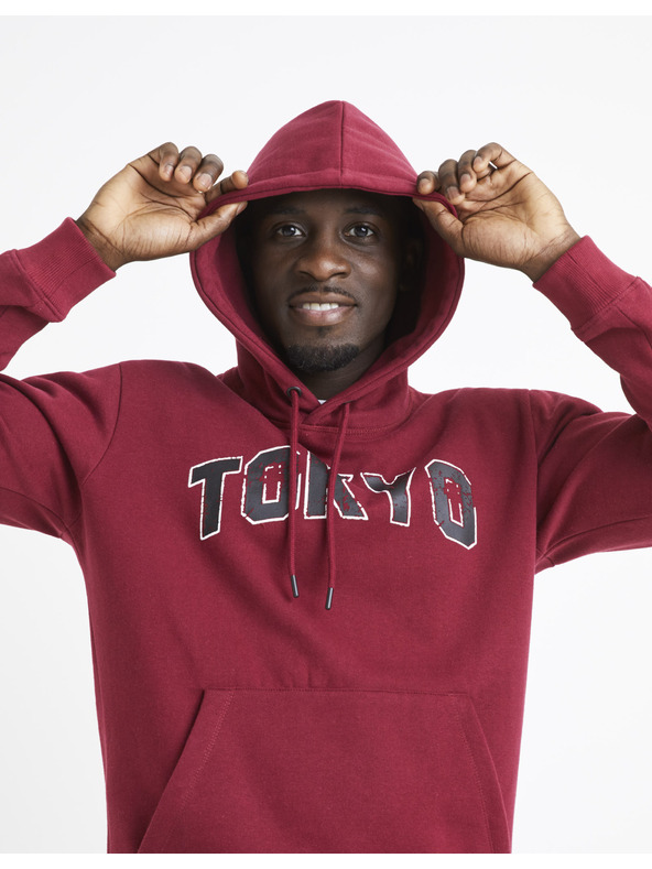 Celio Celio Vetokyo trenirka s kapuljačom od vina