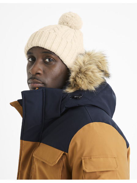 Celio Celio Vicable bež šešir s pomponima