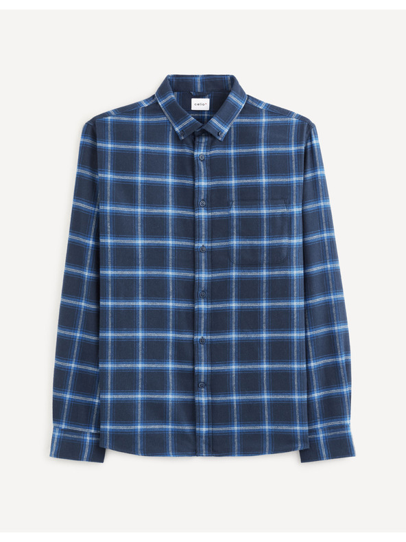 Celio Celio Vaflaca tamnoplava kockasta košulja