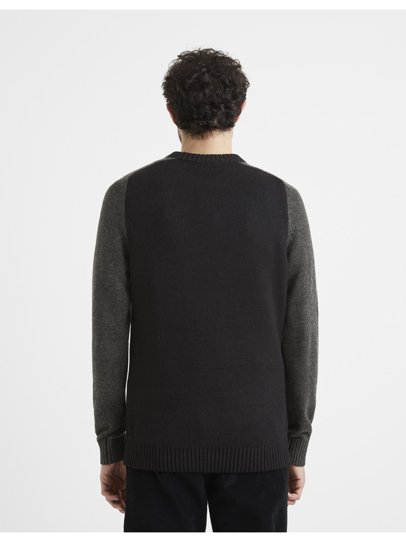 Celio Sivo-crni Celio muški džemper