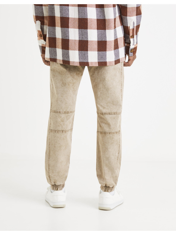 Celio Bež muške tigraste hlače Celio