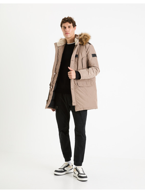 Celio Crni muški vuneni pulover Celio