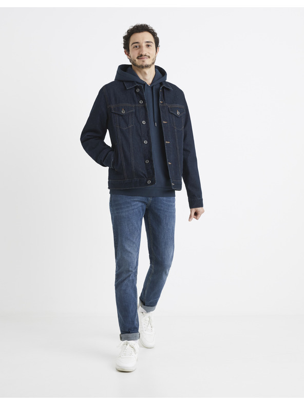 Celio Celio Vesix tamnoplava muška majica s kapuljačom