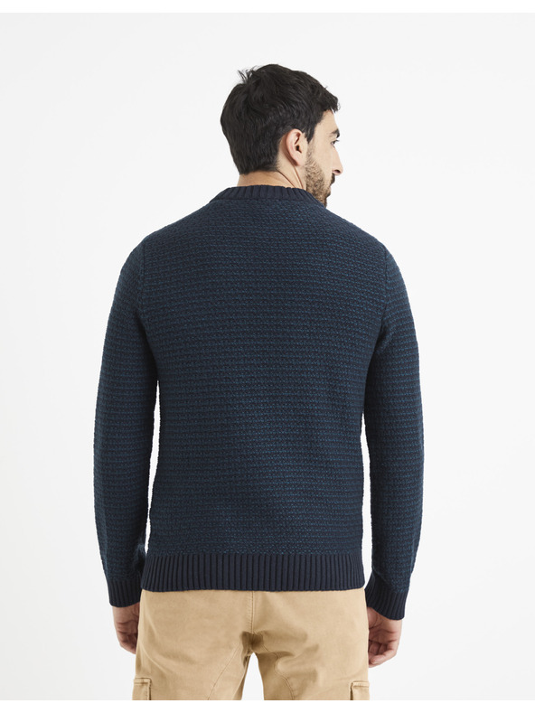 Celio Tamnoplavi muški Celio Vecountry pulover s uzorkom