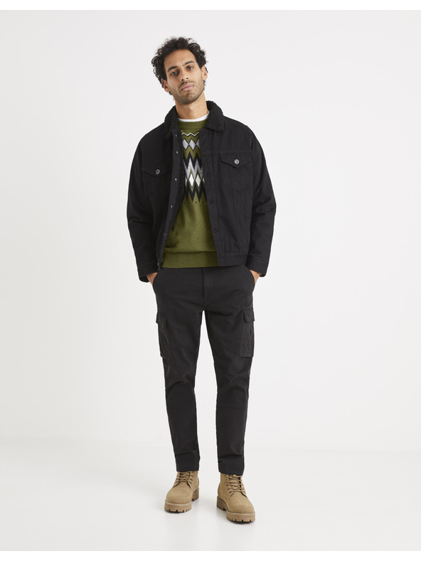 Celio Celio Veryfair kaki muški pulover s uzorkom