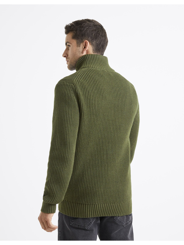 Celio Zeleni muški pulover Celio Veviking