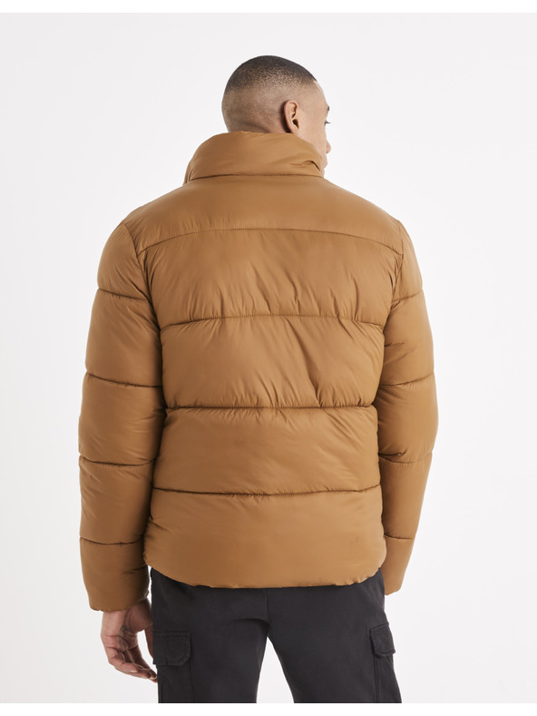 Celio Smeđa muška prošivena zimska jakna Celio Vusun