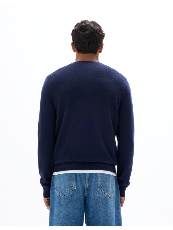Celio Celio Jecloud tamnoplavi muški pulover od kašmira