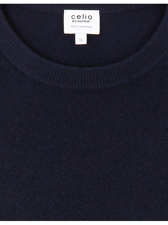 Celio Celio Jecloud tamnoplavi muški pulover od kašmira