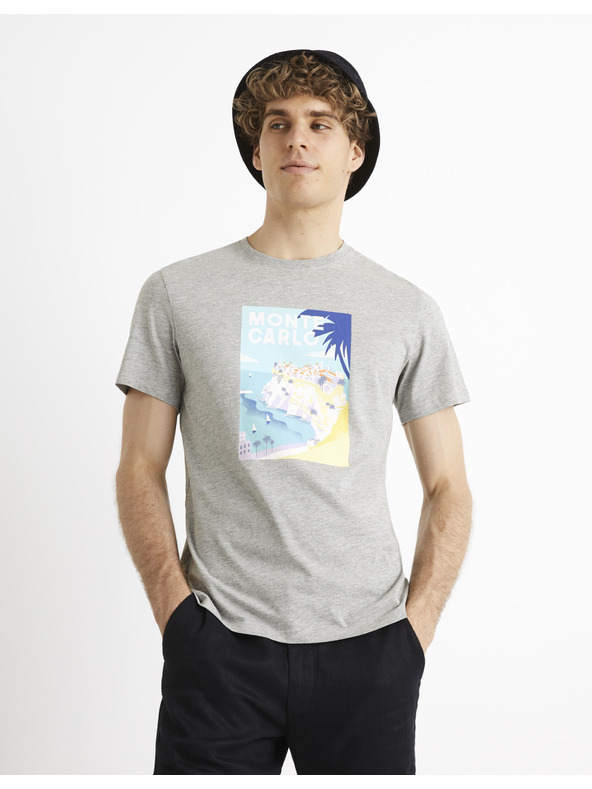 Celio Celio Cevinta Monte Carlo siva pamučna majica