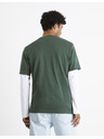 Celio Tamnozelena muška majica kratkih rukava Celio Cefasto