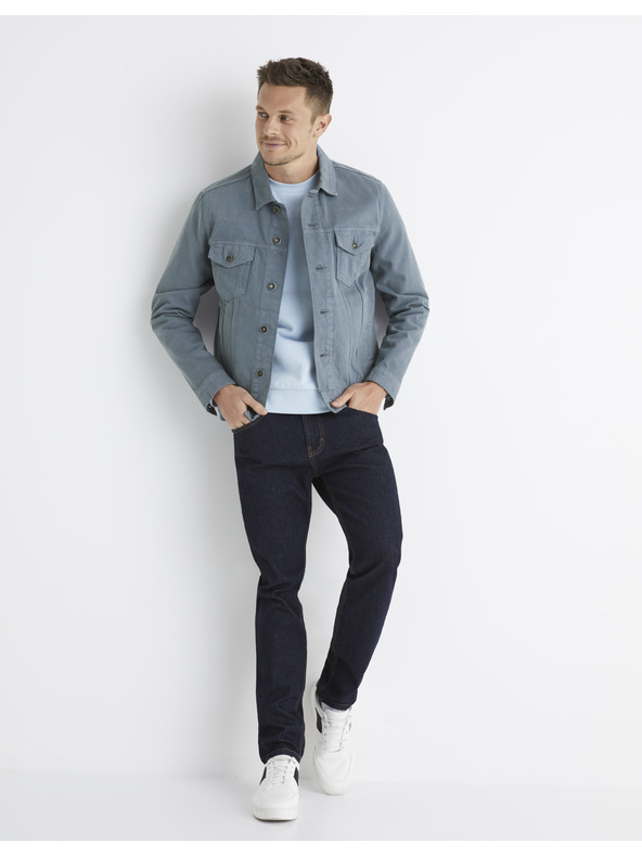Celio Tamnoplave muške slim fit traperice Celio Bonew25t