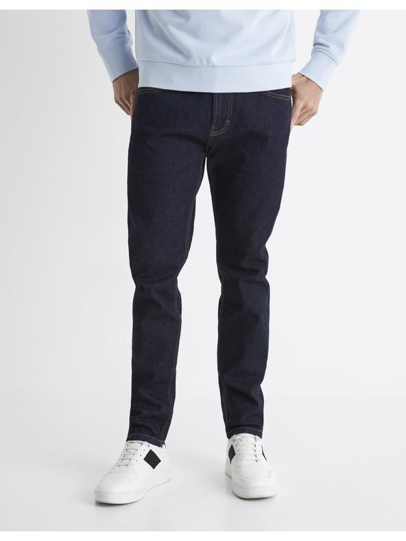 Celio Tamnoplave muške slim fit traperice Celio Bonew25t