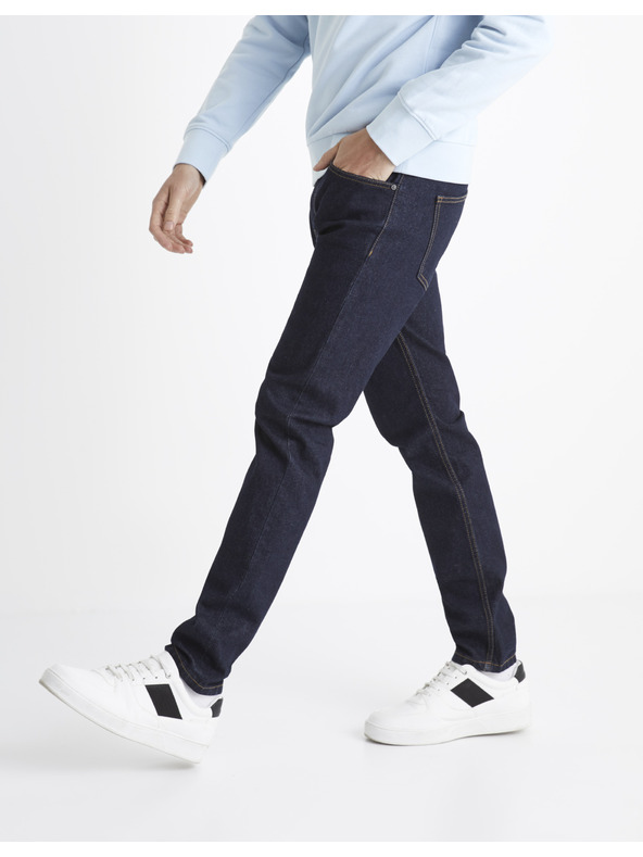 Celio Tamnoplave muške slim fit traperice Celio Bonew25t