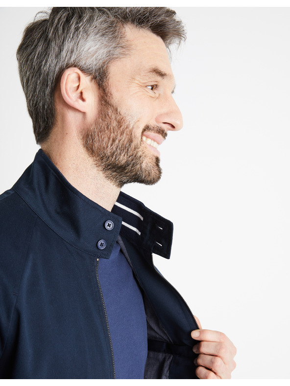 Celio Tamnoplava muška Celio Ducotone jakna na patentni zatvarač