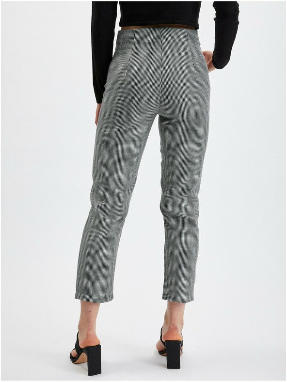 Orsay Crne ženske hlače s uzorkom ORSAY