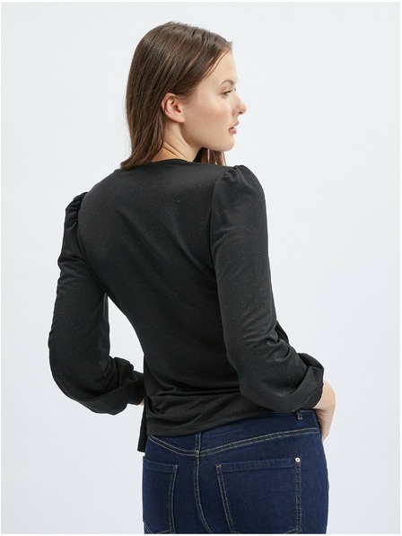 Orsay Crna ženska bluza na preklop ORSAY