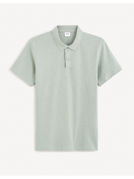 Celio Svijetlo siva muška base polo majica Celio Feflame