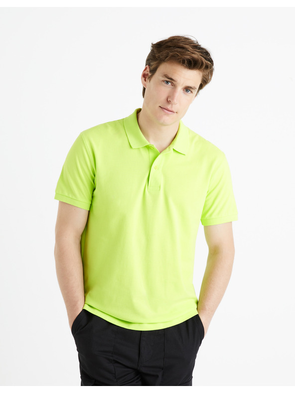 Celio Celio Teone svijetlo zelena muška polo majica