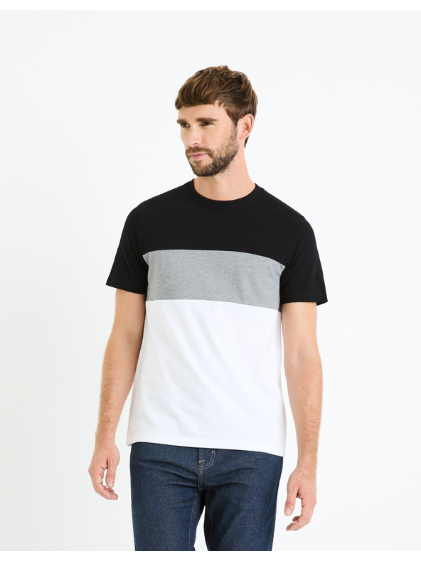 Celio Bijelo-crna Celio Febloc muška majica