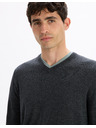 Celio Celio Semeriv tamno sivi muški vuneni džemper
