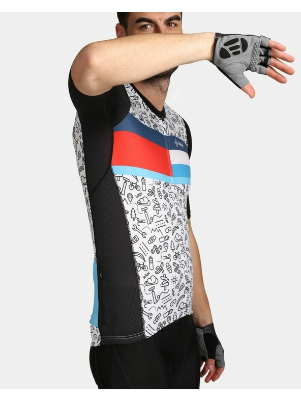 Kilpi Crno-bijela Kilpi RIVAL sportska muška majica s uzorkom