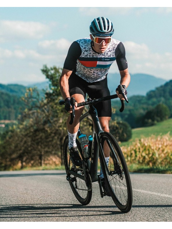 Kilpi Crno-bijela Kilpi RIVAL sportska muška majica s uzorkom