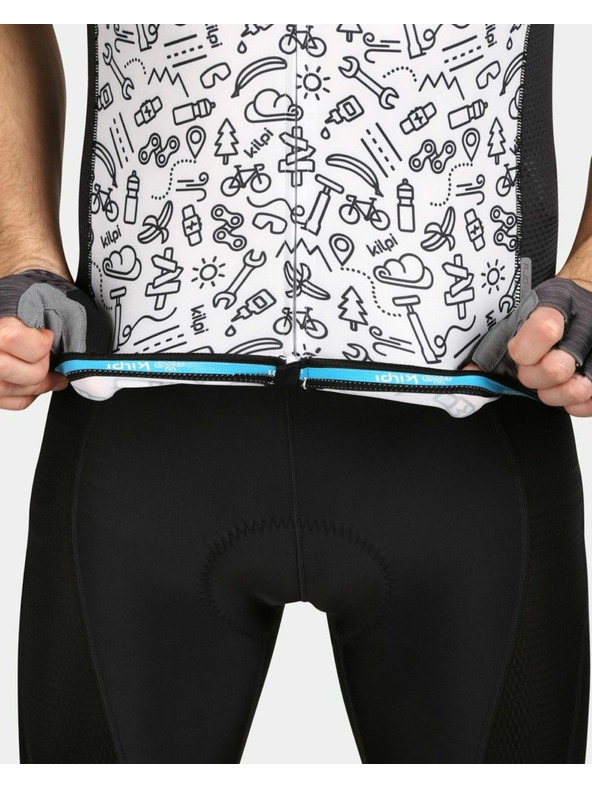 Kilpi Crno-bijela Kilpi RIVAL sportska muška majica s uzorkom