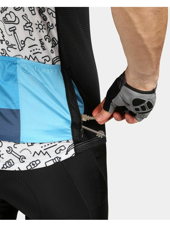 Kilpi Crno-bijela Kilpi RIVAL sportska muška majica s uzorkom