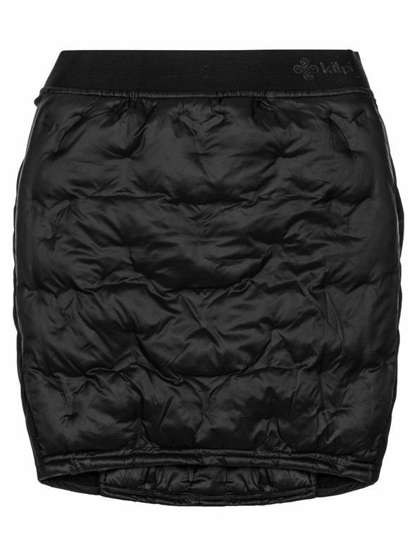 Kilpi Crna ženska zimska prošivena suknja Kilpi LIAN