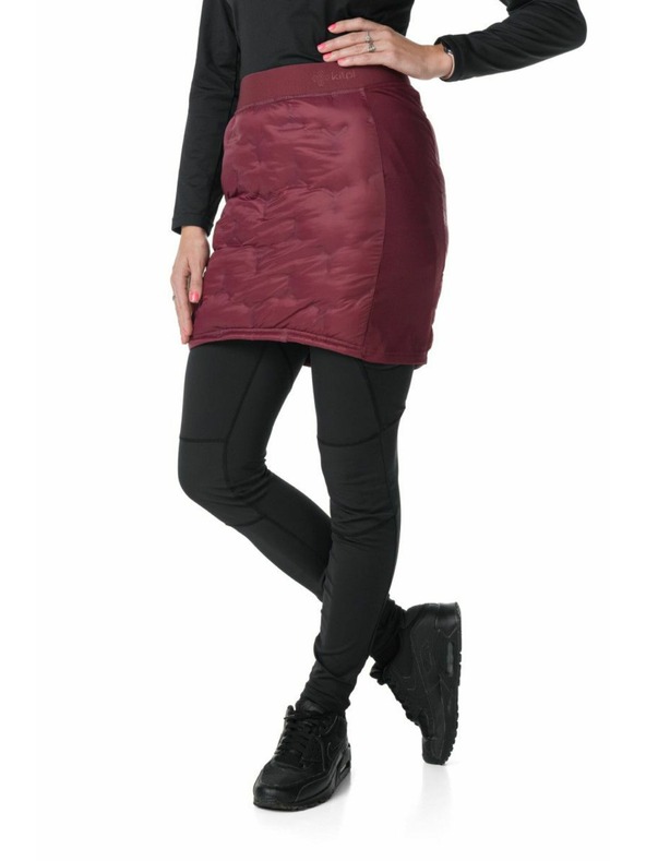 Kilpi Crna ženska zimska prošivena suknja Kilpi LIAN