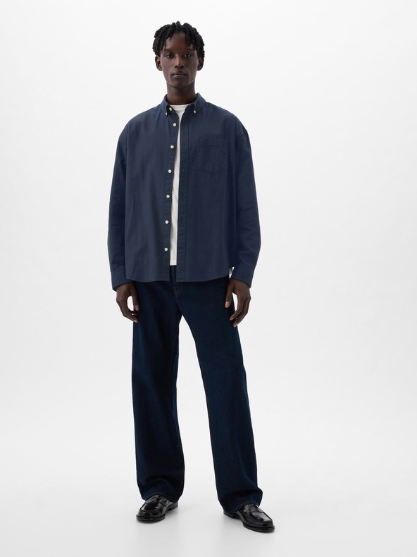 GAP Oversize oxford košulja s logom GAP