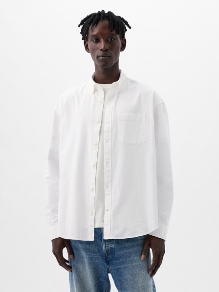 GAP Oversize oxford košulja s logom GAP