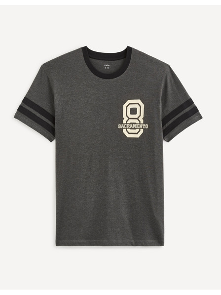 Celio Tamno siva muška majica s Celio printom