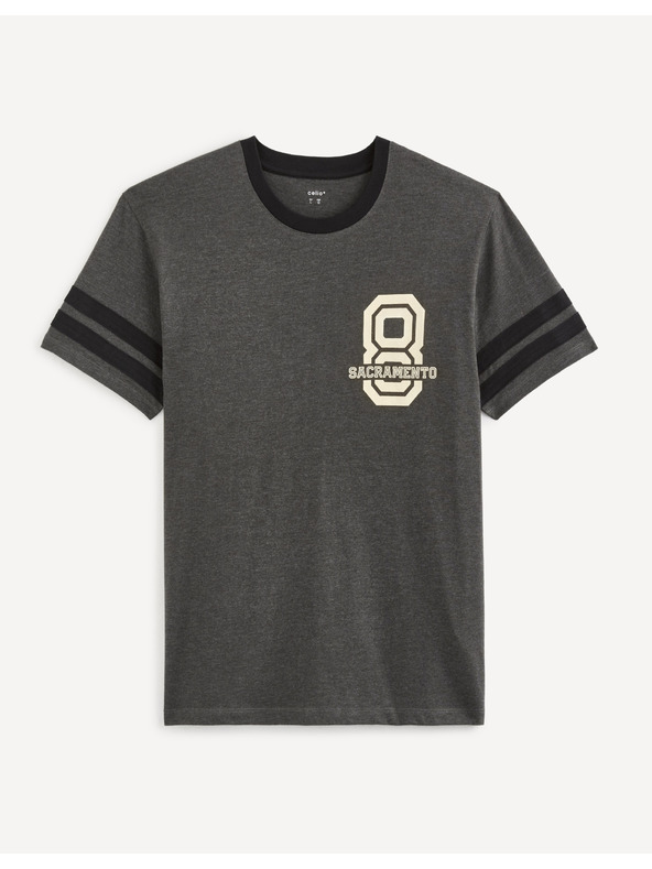 Celio Tamno siva muška majica s Celio printom