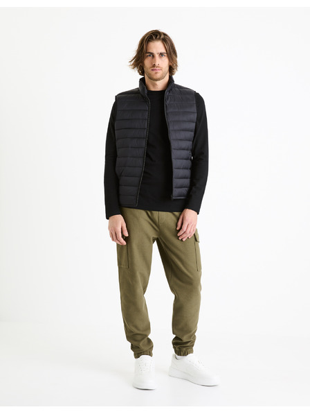 Celio Crna muška basic majica s Celio džepom