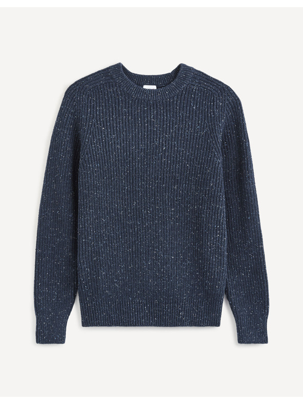 Celio Tamnoplavi muški tigrasti pulover Celio